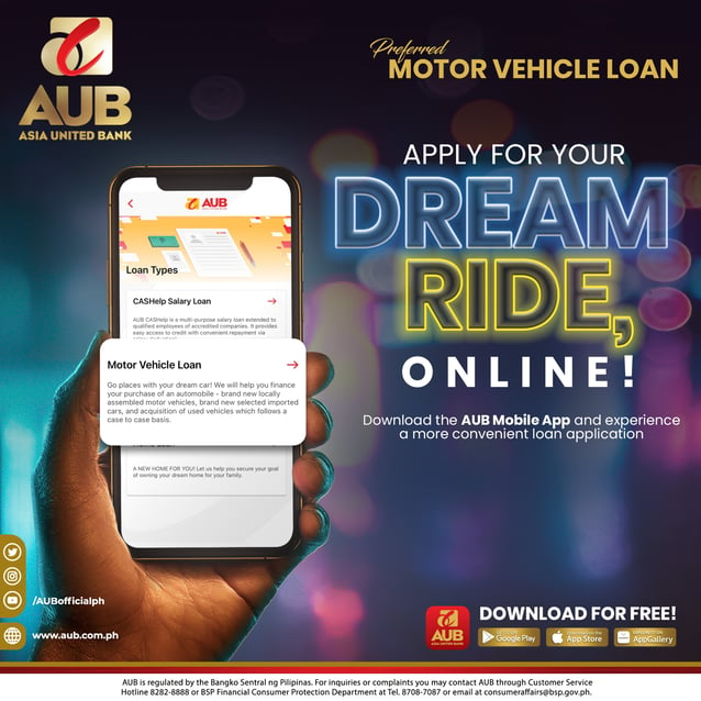 motorcycle loan philippines - aub big bike loan