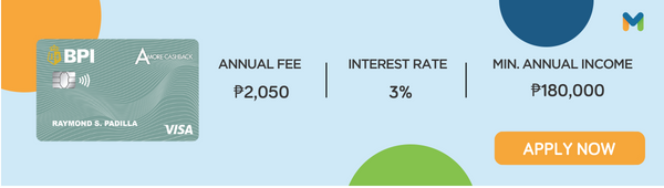 BPI Amore Cashback Card