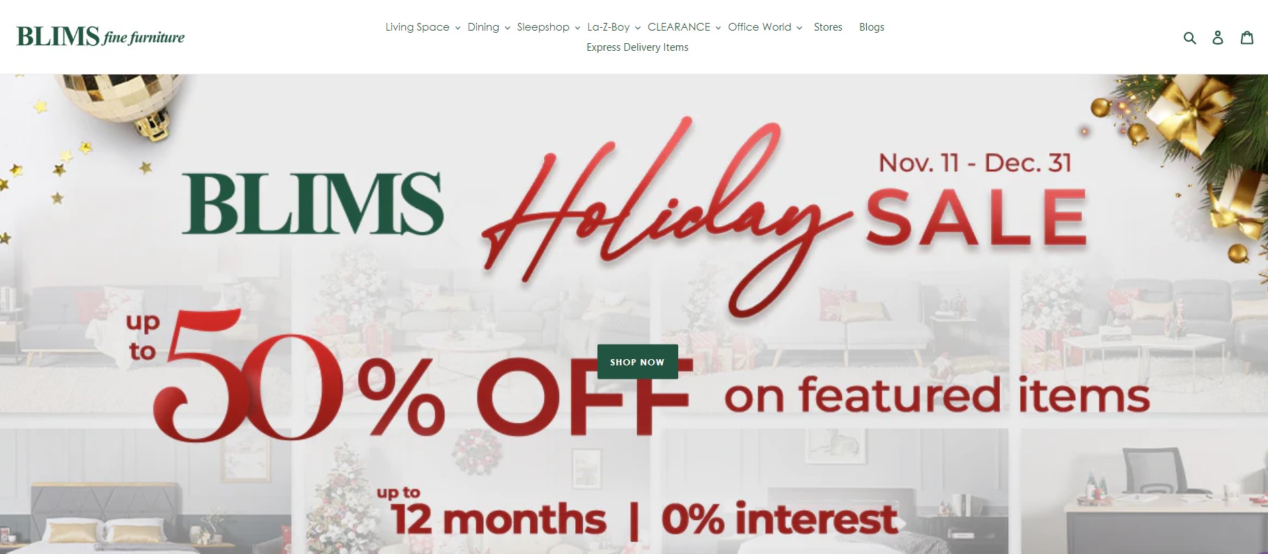 12.12 sale - Blims holiday sale 2022