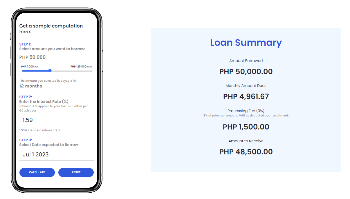 how to loan in gcash - gloan interest