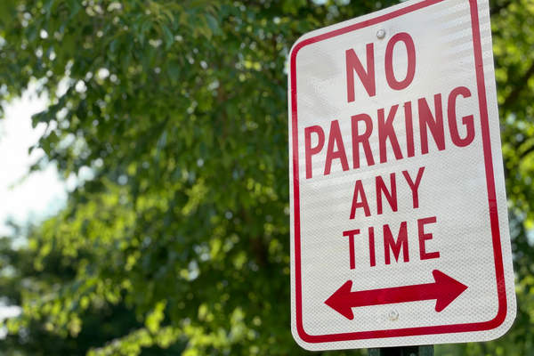 no garage, no car policy advantages - illegal to park in front of someone's house