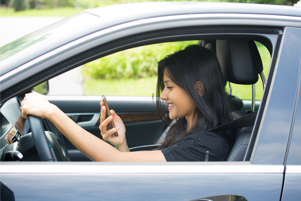 cause of road accidents - use of gadgets while driving