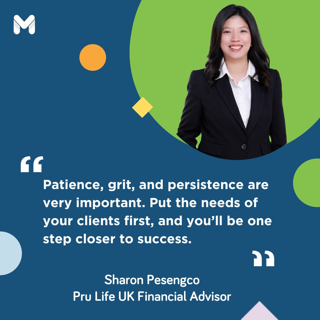 how to be a financial advisor - sharon pesengco