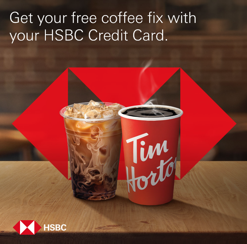 hsbc credit card promo 2023 - tim hortons