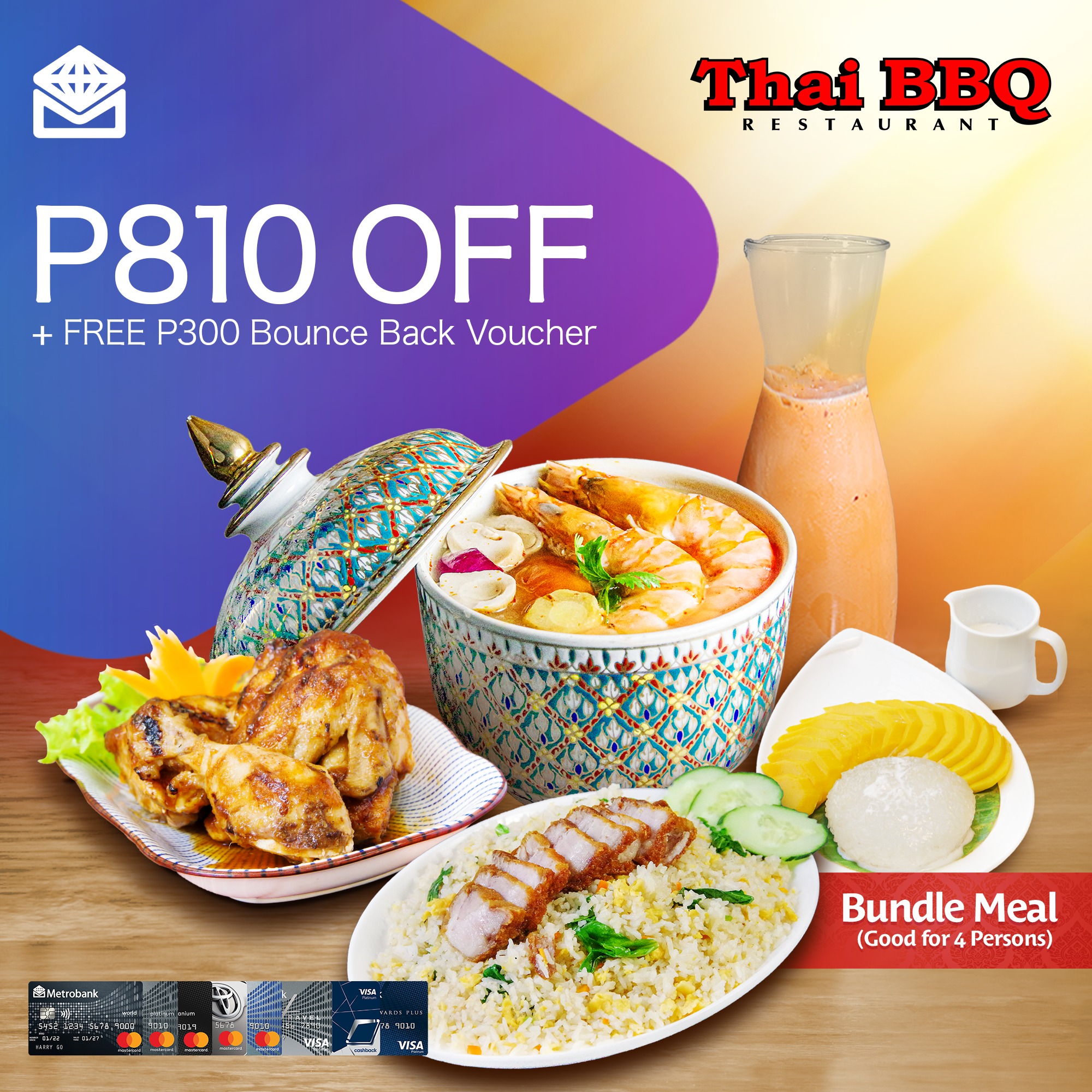 chinese new year food promo - metrobank thai bbq original