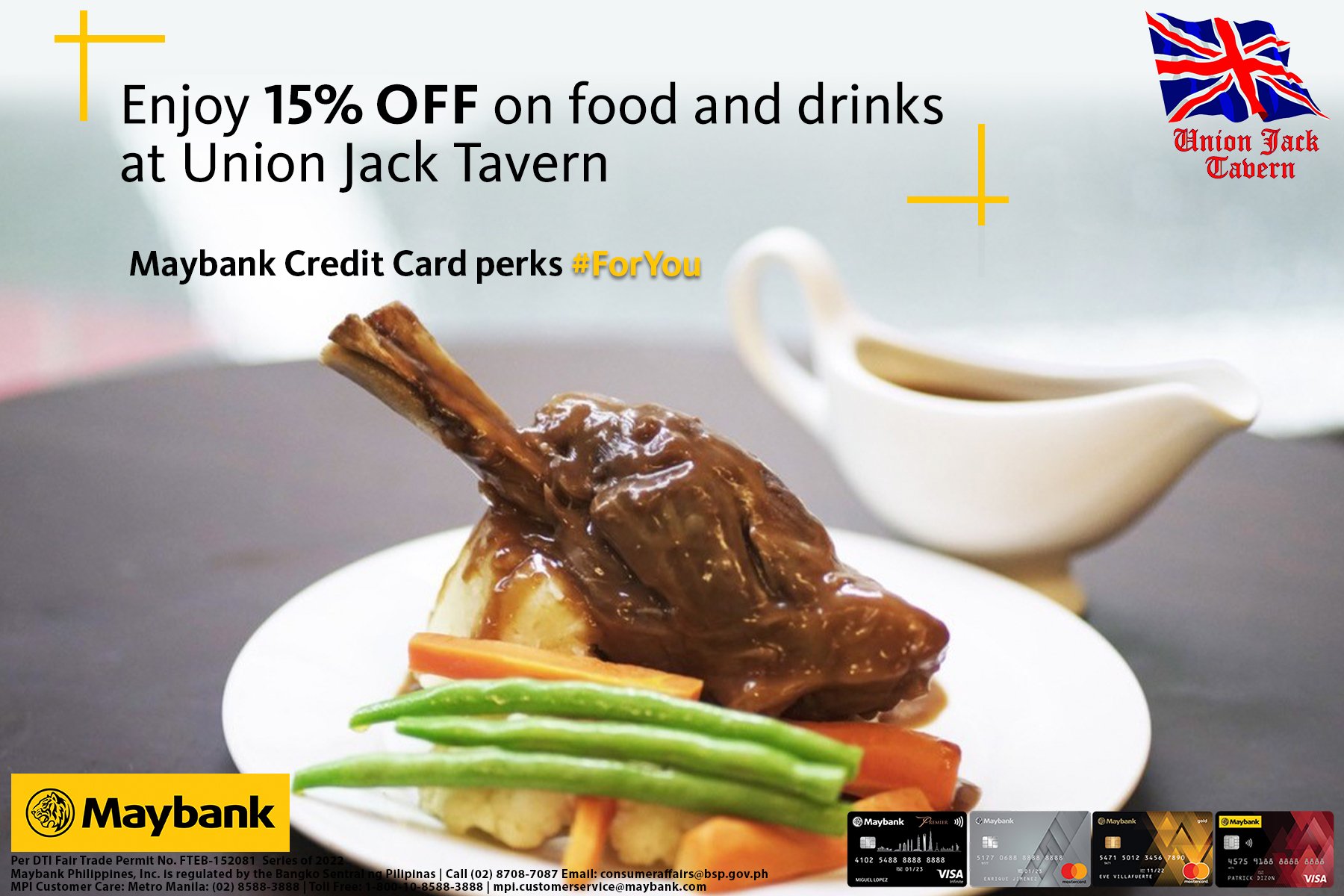 maybank credit card promo - UNION JACK TAVERN