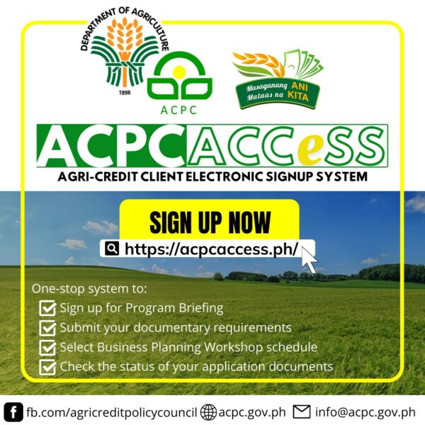 msme loans in the philippines - acpc loan programs