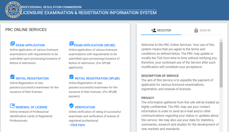 prc online registration appointment - prc online services reminders