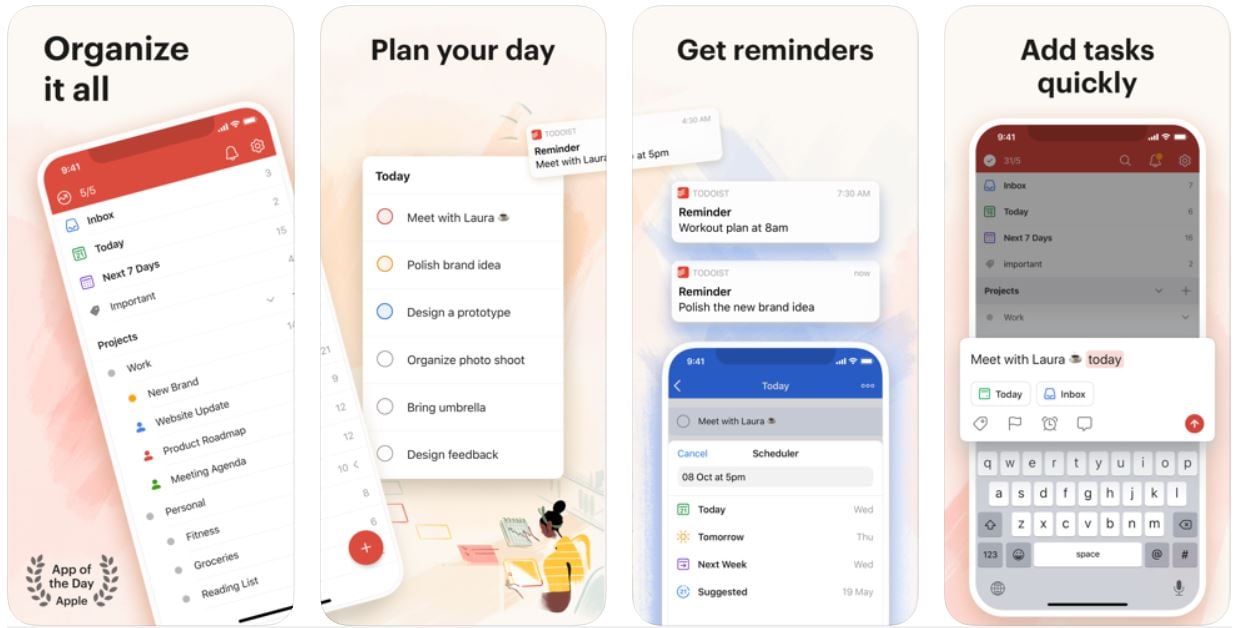 productivity apps - todoist