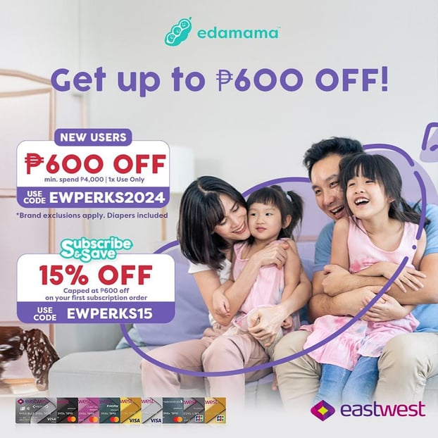 eastwest credit card promo - 600 off edamama