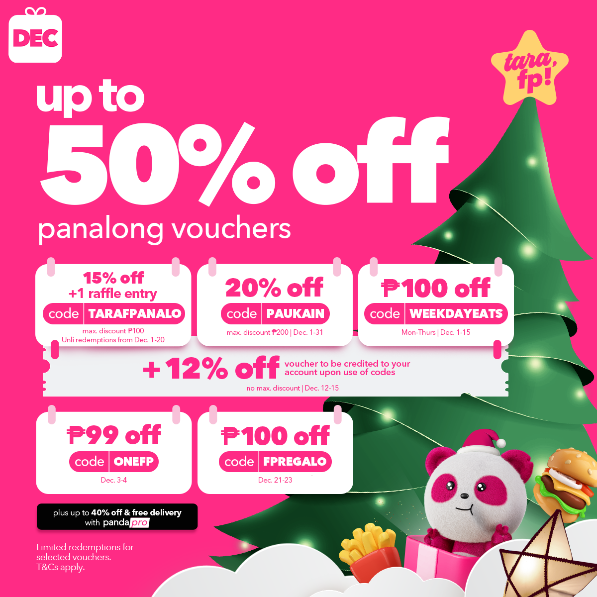 12.12 sale - foodpanda promos