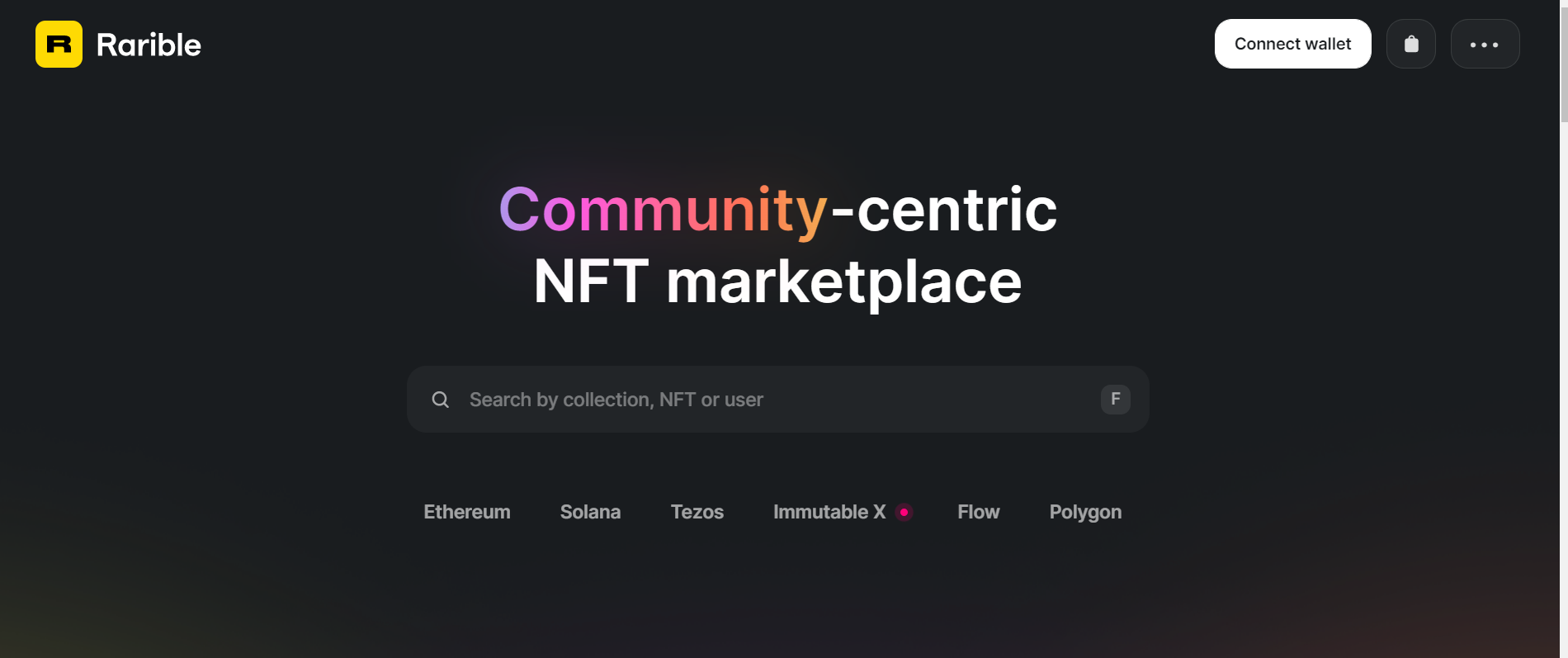 nft marketplace - rarible