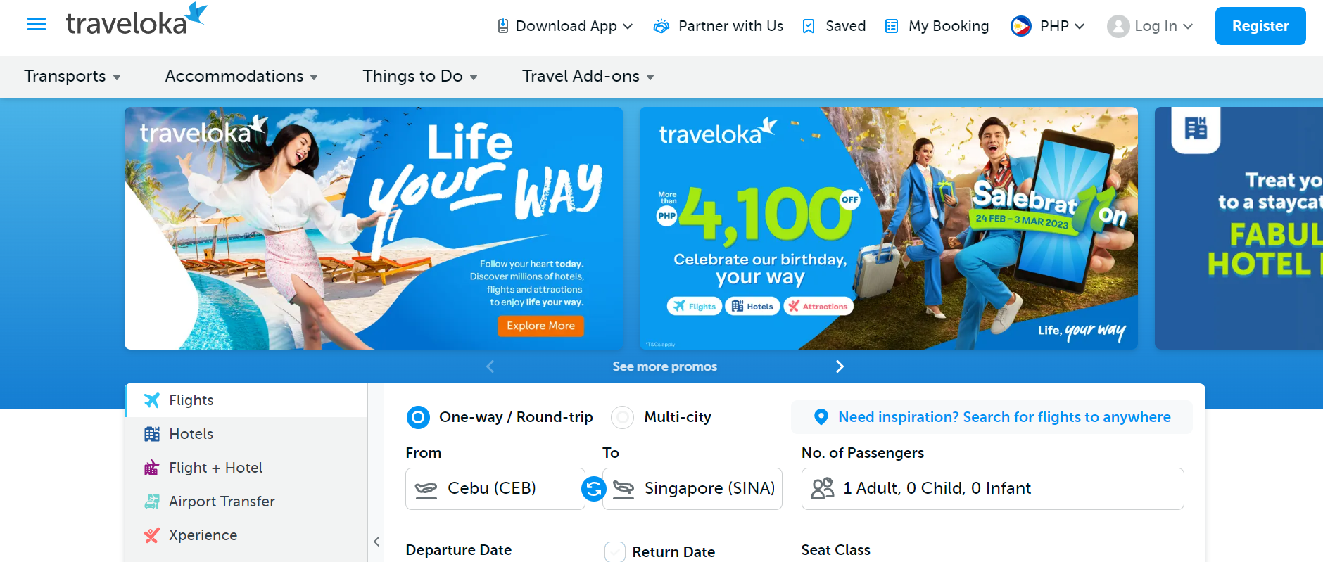 travel websites in the philippines - traveloka