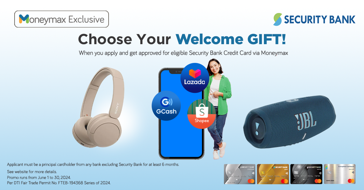 moneymax security bank welcome gift promo | Moneymax