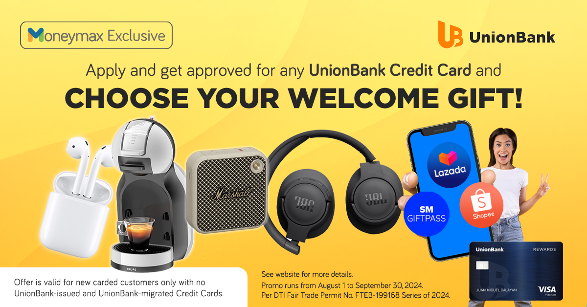 UnionBank Credit Card Welcome Gifts for Music and Coffee Lovers